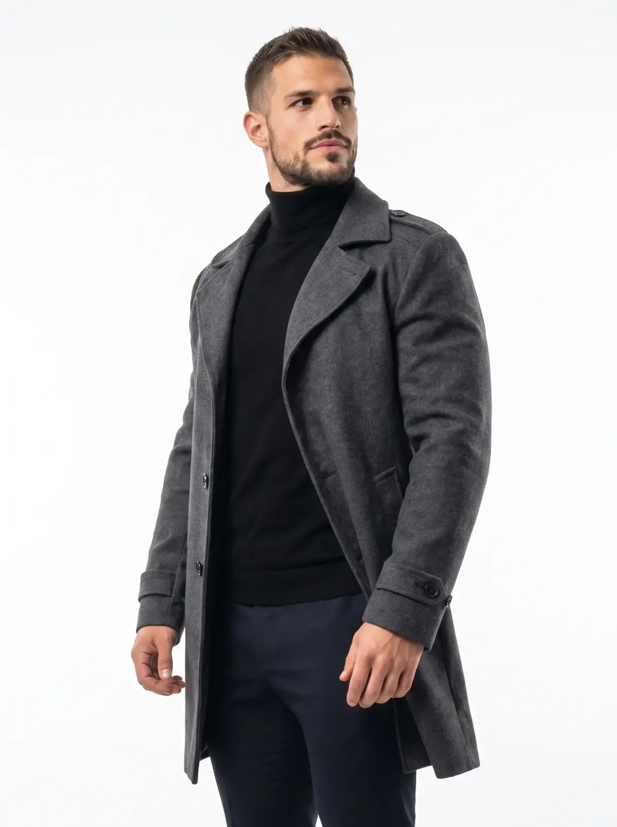 Wool Tailored Overcoat
