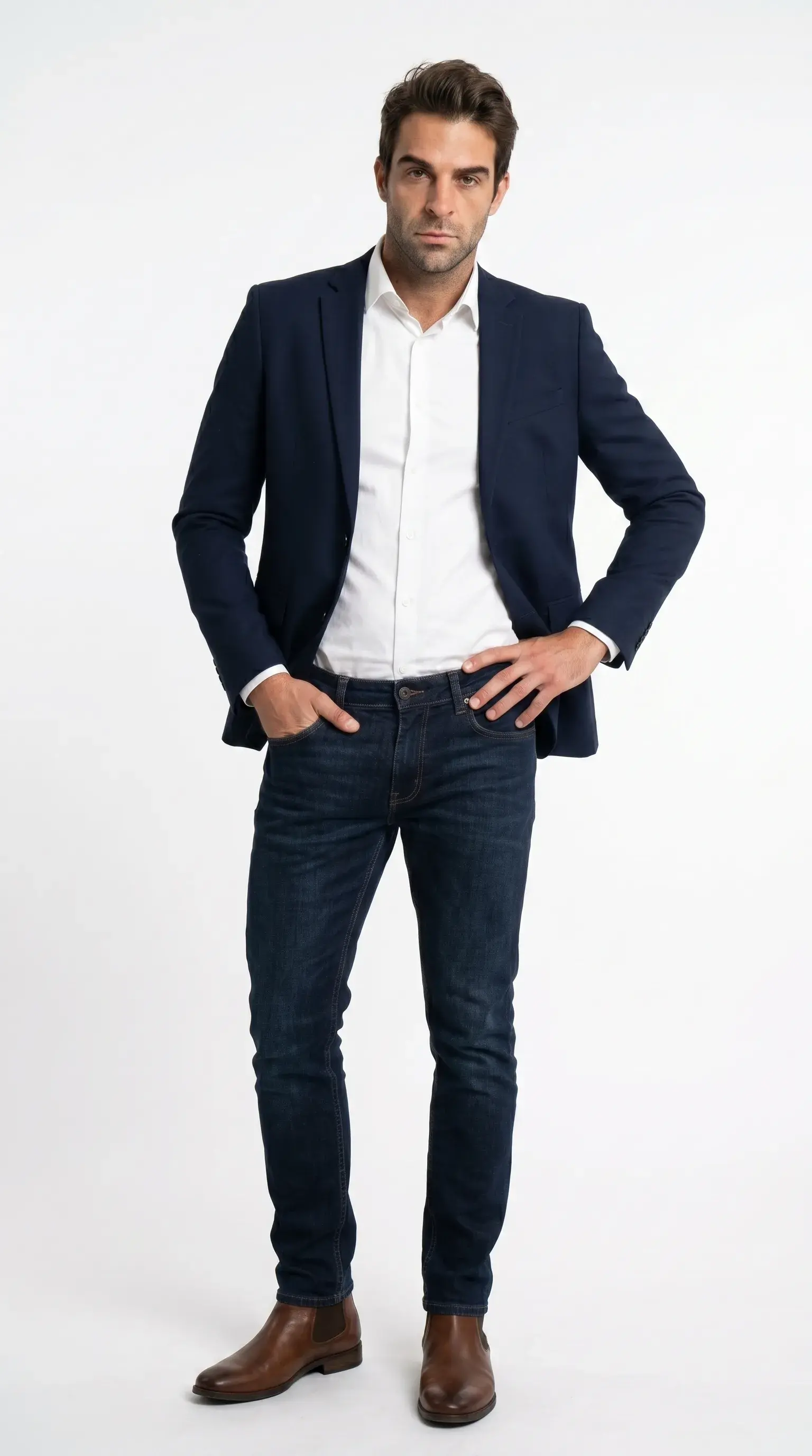 Classic Navy Blazer - Image 3