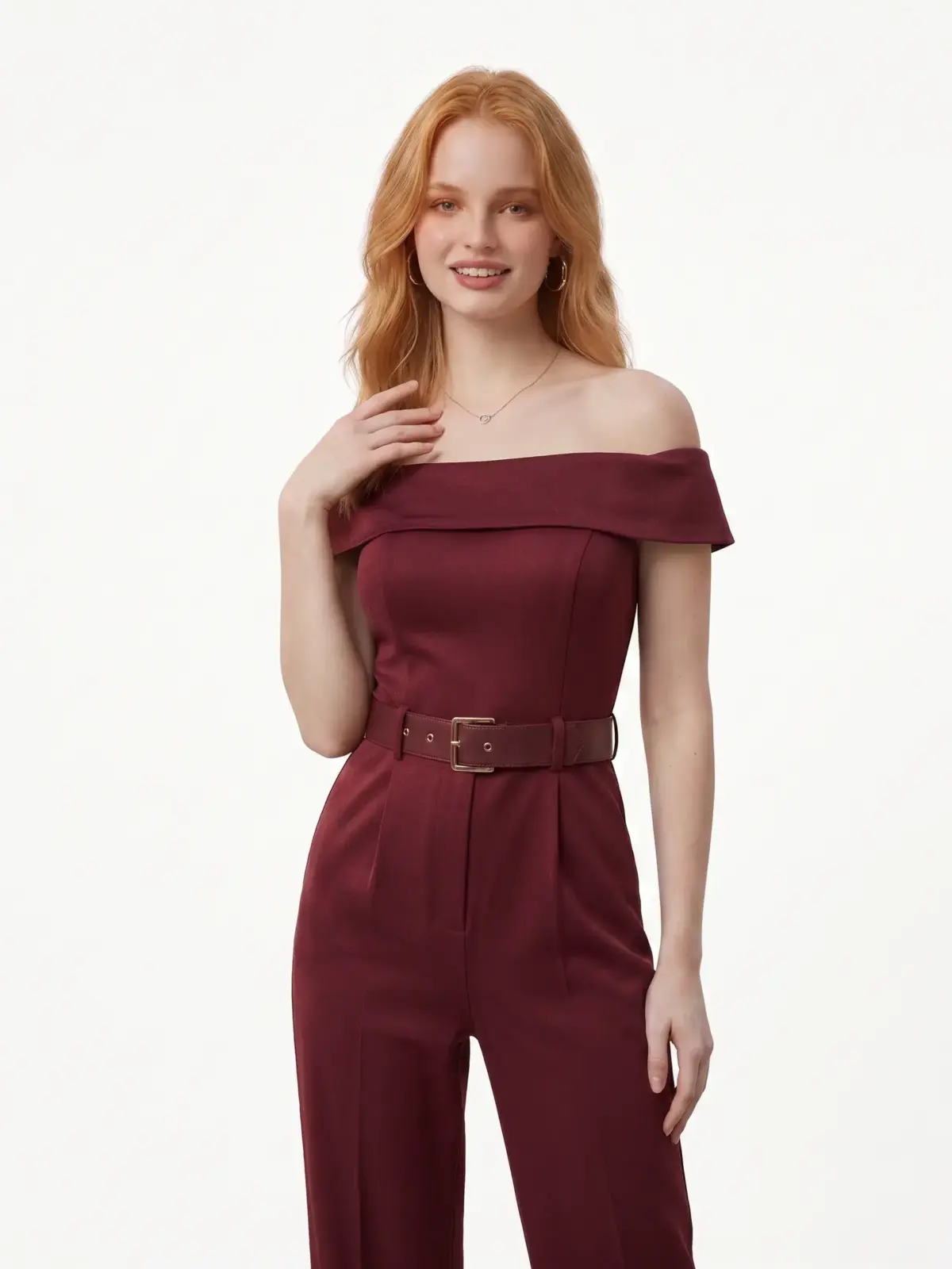 Off-the-Shoulder Jumpsuit